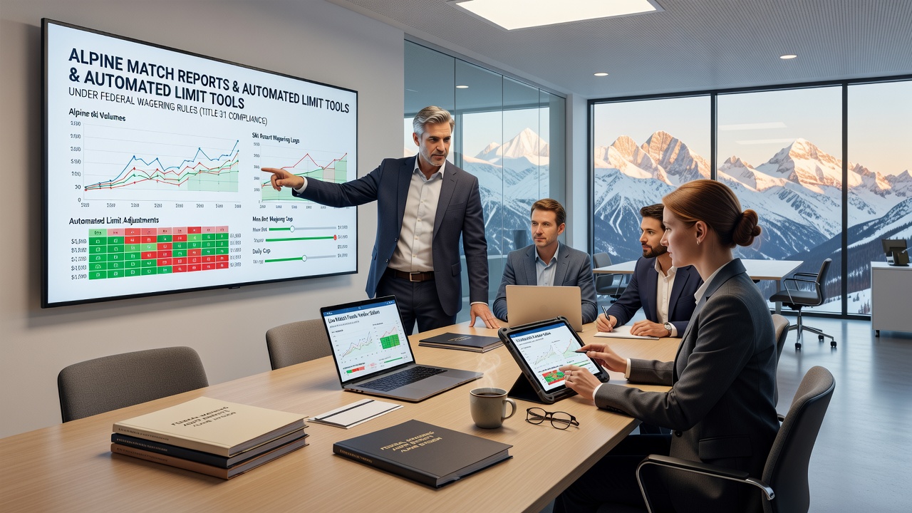Automated wagering limit dashboard linked to alpine event data streams