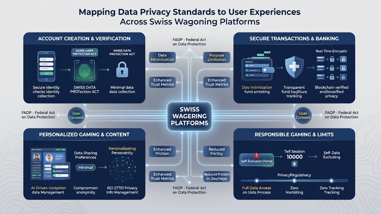 Data flow diagram illustrating how Swiss wagering platforms handle user consent and data storage under national privacy rules