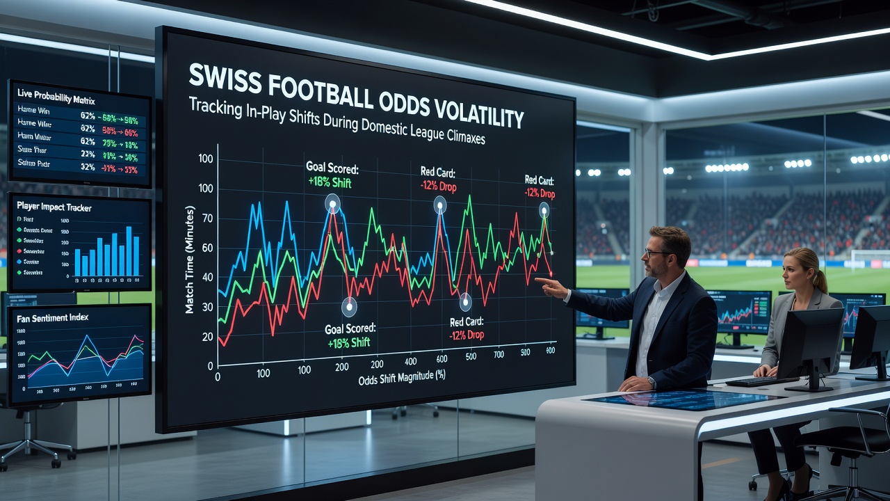 In-play betting interface capturing rapid odds movements during a Swiss Super League climax match